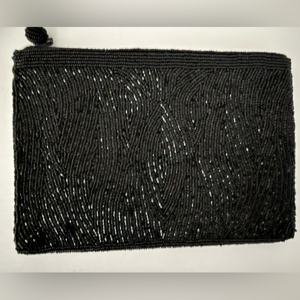 🖤Black Beaded evening clutch Beautiful
